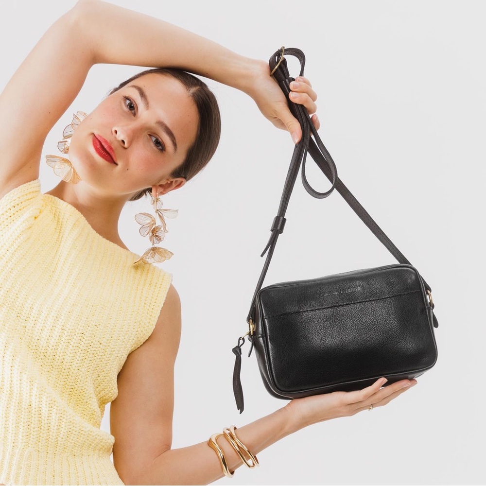 Black Portland Leather Crossbody Bag